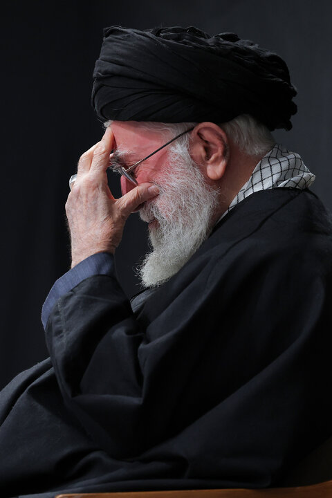 Imam Khamenei attends first night of mourning ceremony for Hazrat Zahra
