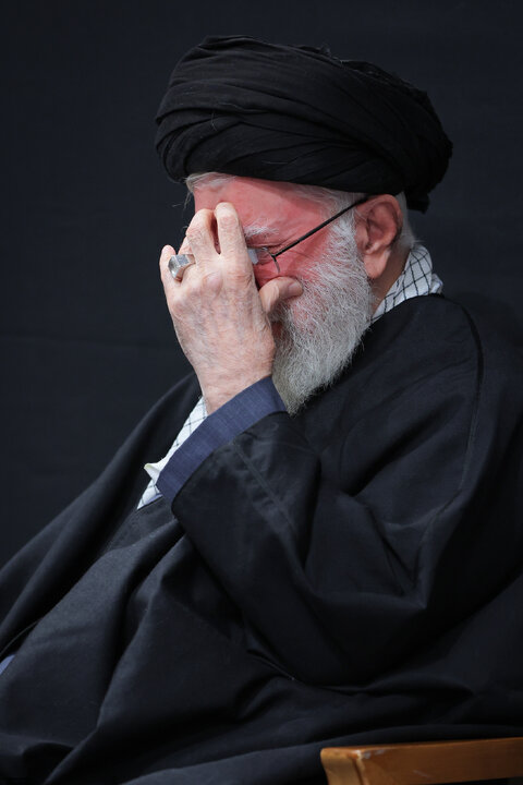 Imam Khamenei attends first night of mourning ceremony for Hazrat Zahra