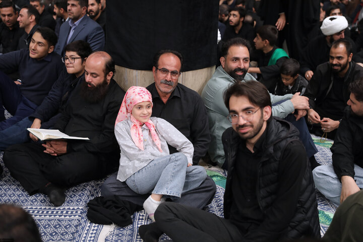 Imam Khamenei attends first night of mourning ceremony for Hazrat Zahra