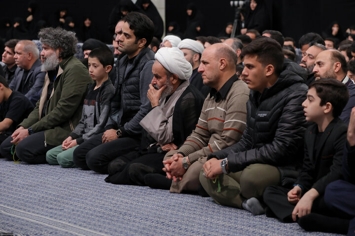 Imam Khamenei attends first night of mourning ceremony for Hazrat Zahra