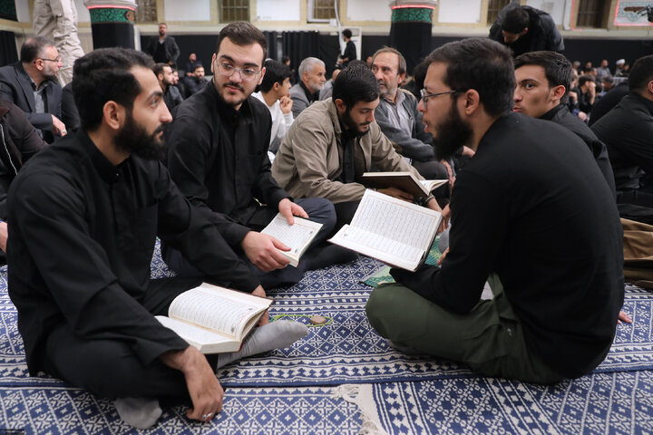 Imam Khamenei attends first night of mourning ceremony for Hazrat Zahra