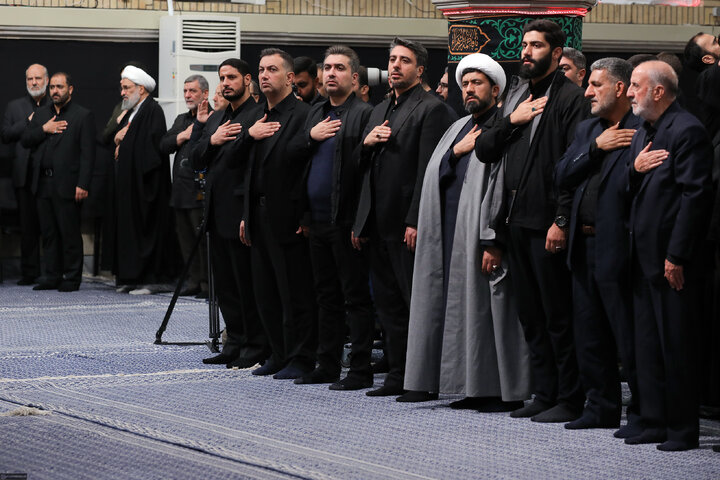 Imam Khamenei attends first night of mourning ceremony for Hazrat Zahra