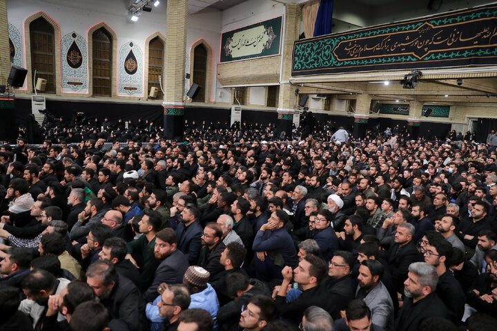 Imam Khamenei attends first night of mourning ceremony for Hazrat Zahra