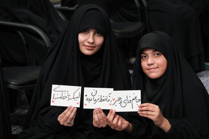 Imam Khamenei attends first night of mourning ceremony for Hazrat Zahra