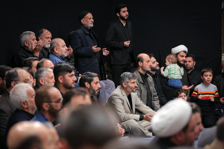 Imam Khamenei attends first night of mourning ceremony for Hazrat Zahra
