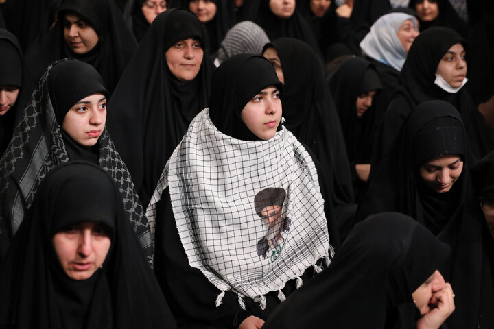 Imam Khamenei attends first night of mourning ceremony for Hazrat Zahra