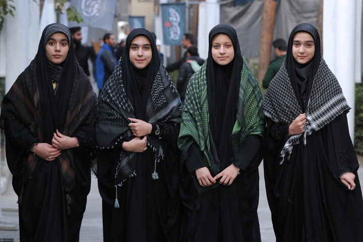 Imam Khamenei attends first night of mourning ceremony for Hazrat Zahra