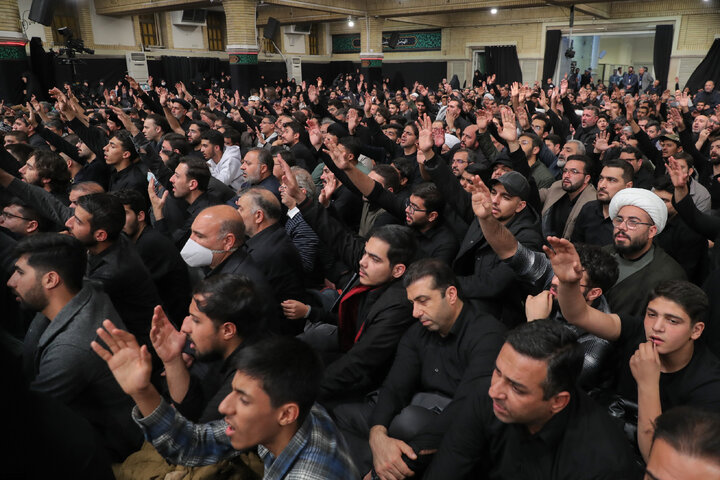 Imam Khamenei attends first night of mourning ceremony for Hazrat Zahra