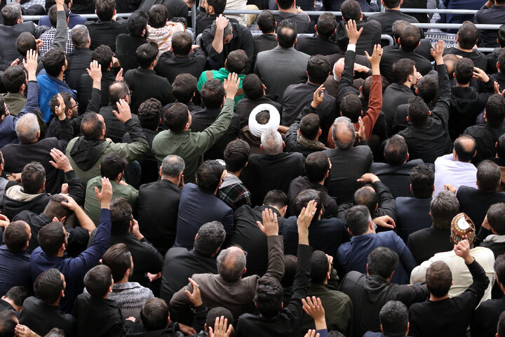 Imam Khamenei attends first night of mourning ceremony for Hazrat Zahra