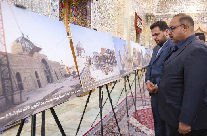 تقرير مصور/ أقامة مراسم ذكرى تفجير قبة الإمامين العسكريين (ع) في مدينة سامراء العراقية