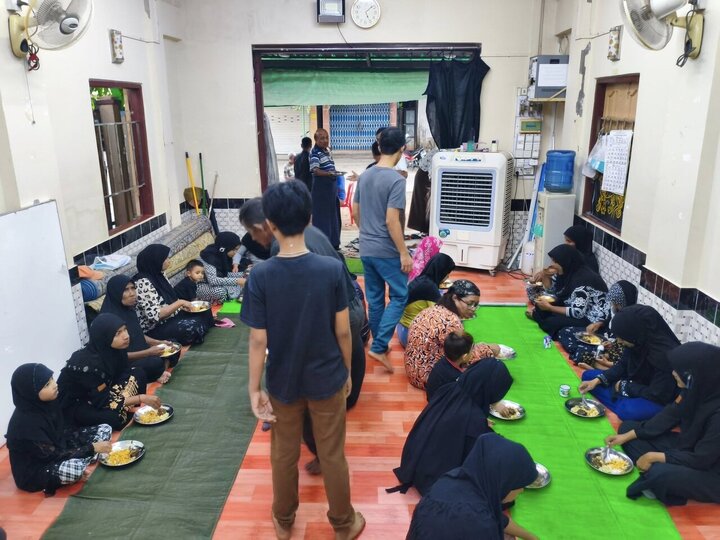 تقرير مصور/ مجالس عزاء لاستشهاد السيدة فاطمة الزهراء (عليها السلام) في ميانمار