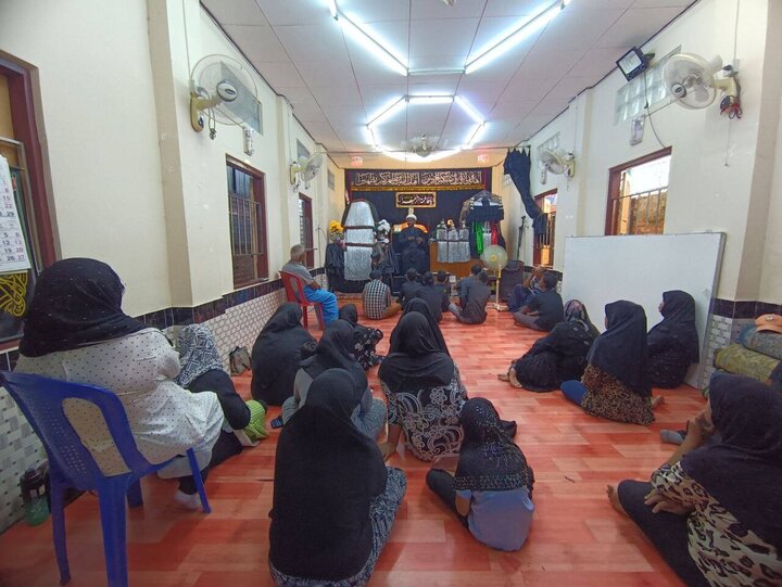 تقرير مصور/ مجالس عزاء لاستشهاد السيدة فاطمة الزهراء (عليها السلام) في ميانمار