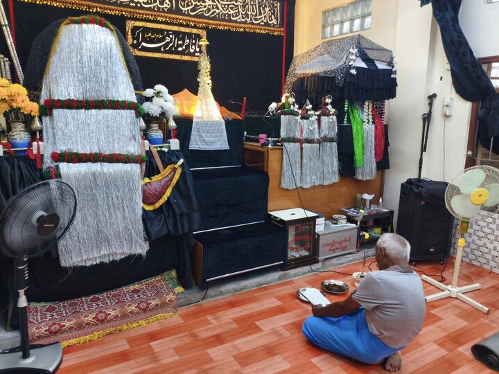 تقرير مصور/ مجالس عزاء لاستشهاد السيدة فاطمة الزهراء (عليها السلام) في ميانمار