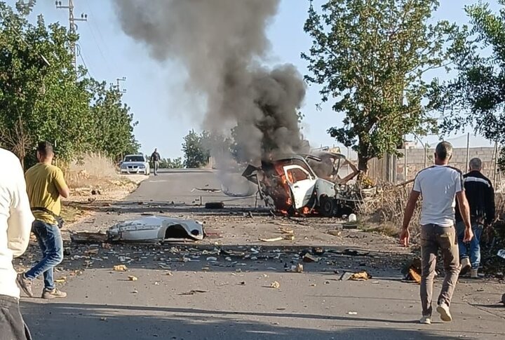 شهادت یک تن در حمله هوایی اسرائیل به خودرویی در جنوب لبنان