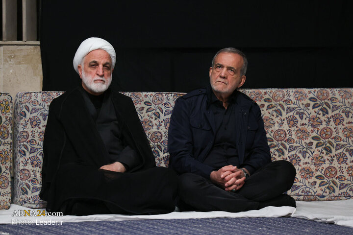 نخستین شب عزاداری ایام فاطمیه با حضور رهبر انقلاب