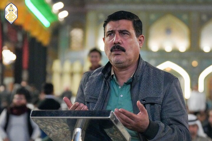 تقرير مصور/ مراسم تلاوة زيارة آل ياسين في صحن حرم الإمامين الكاظمين (ع) ببغداد