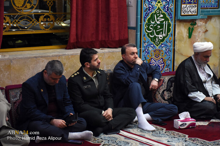 مراسم عزاداری فاطمیه در رشت با حضور شهید گمنام