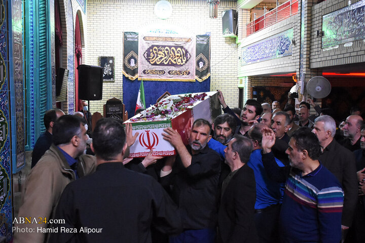 مراسم عزاداری فاطمیه در رشت با حضور شهید گمنام