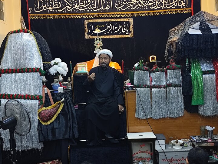 ပြည် ရှီအဟ် အေမာမ်ဘာရာ တွင် သခင်မကြီး ဖွာတွေမဟ် ဇဲဟ်ရာ (စ.အ) ၏ ရှဟာဒသ် မဂျ်လစ် ပြုလုပ်။ ။ Photos