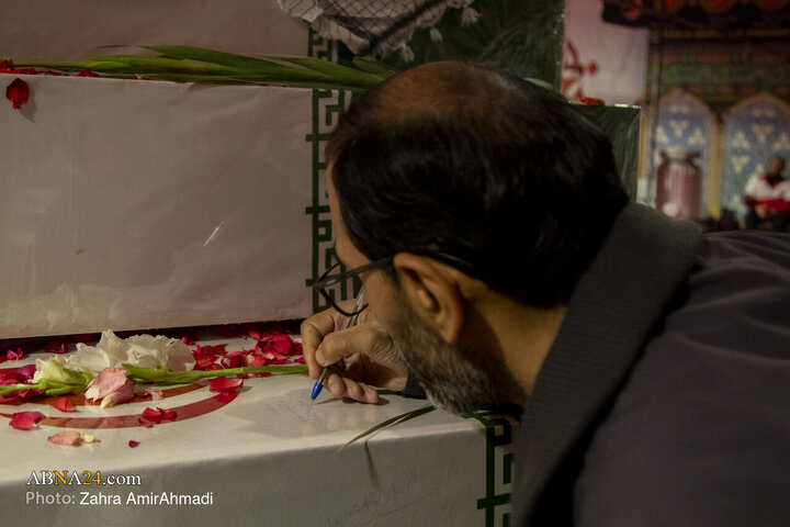 آیین وداع با پیکر‌های مطهر ۱۰۰ شهید گمنام در موزه ملی انقلاب اسلامی و دفاع مقدس