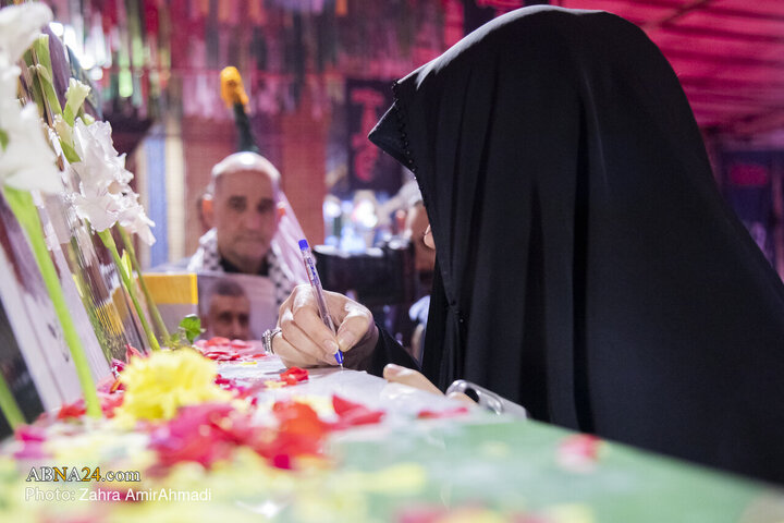 آیین وداع با پیکر‌های مطهر ۱۰۰ شهید گمنام در موزه ملی انقلاب اسلامی و دفاع مقدس