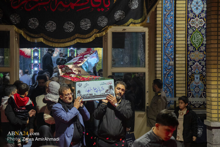 آیین وداع با پیکر‌های مطهر ۱۰۰ شهید گمنام در موزه ملی انقلاب اسلامی و دفاع مقدس