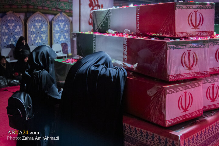 آیین وداع با پیکر‌های مطهر ۱۰۰ شهید گمنام در موزه ملی انقلاب اسلامی و دفاع مقدس