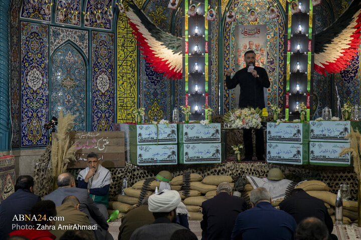 آیین وداع با پیکر‌های مطهر ۱۰۰ شهید گمنام در موزه ملی انقلاب اسلامی و دفاع مقدس
