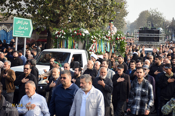 تشییع پیکر 7 شهید گمنام همزمان با شهادت حضرت فاطمه زهرا (س) در رشت