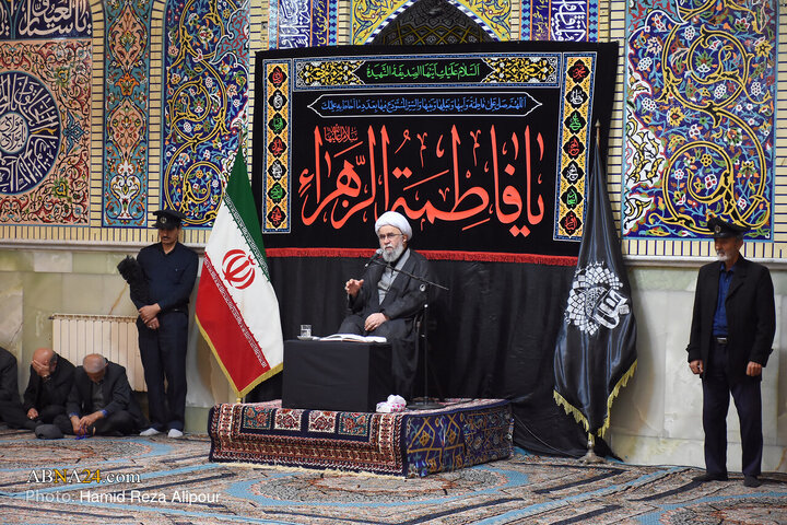 مراسم عزاداری صبح روز شهادت حضرت زهرا(س) در آستانه اشرفیه