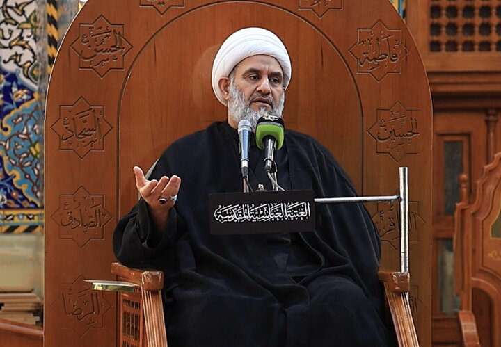 تقرير مصور/ إقامة مجلس عزاء لإحياء ذكرى شهادة السيدة الزهراء (عليها السلام) في صحن أبي الفضل العباس (عليه السلام)