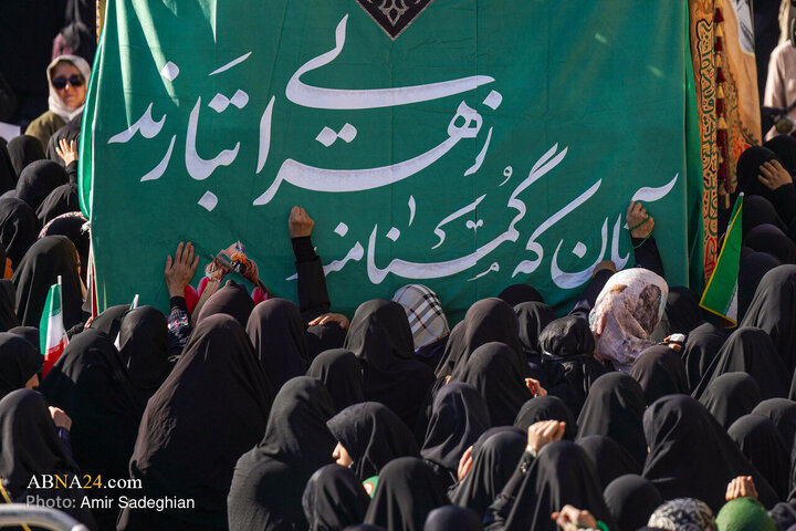 تشییع پیکر ۱۲ شهید گمنام همزمان با شهادت حضرت فاطمه زهرا (س) در شیراز