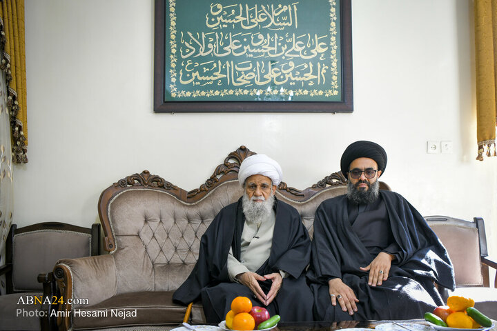 بازدید آیت‌الله کریمی جهرمی از کارگاه دوخت پوش‌های داخل ضریح‌های مطهر در اصفهان