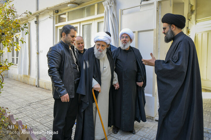 بازدید آیت‌الله کریمی جهرمی از کارگاه دوخت پوش‌های داخل ضریح‌های مطهر در اصفهان