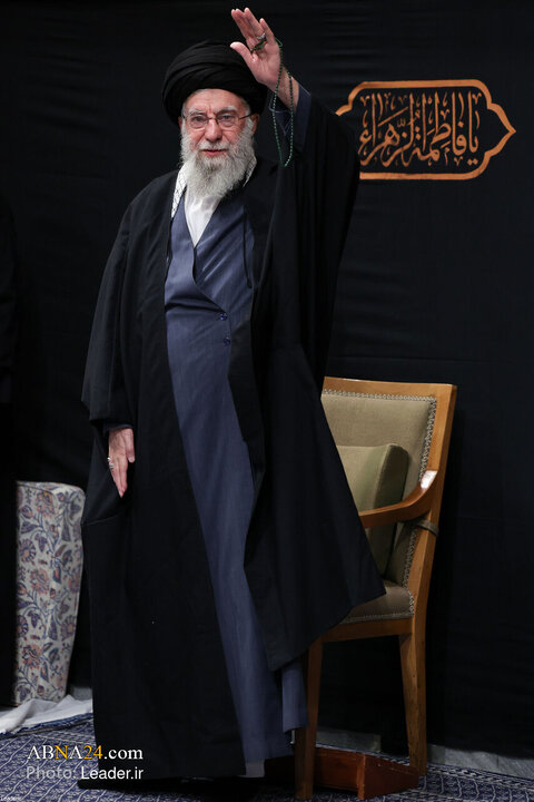 چهارمین شب عزاداری شهادت حضرت زهرا (س) با حضور رهبر انقلاب