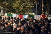 Photos: Funeral ceremony of 4 unidentified martyrs held in Tabriz