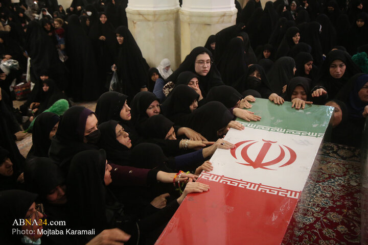 Photos: Farewell Ceremony for unidentified martyrs at Hazrat Masoumeh holy shrine