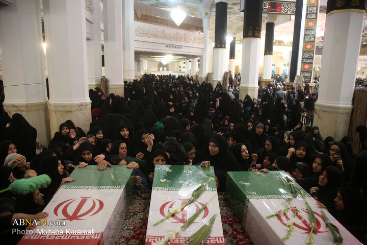Photos: Farewell Ceremony for unidentified martyrs at Hazrat Masoumeh holy shrine