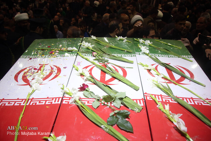 Photos: Farewell Ceremony for unidentified martyrs at Hazrat Masoumeh holy shrine