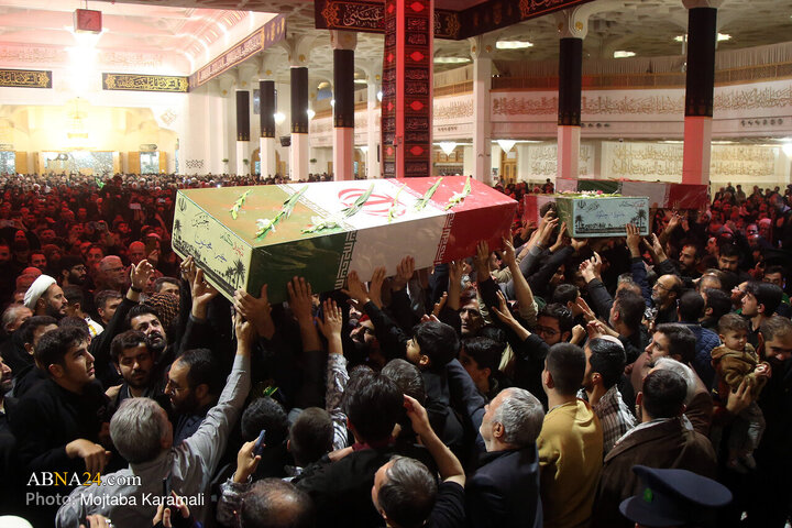 Photos: Farewell Ceremony for unidentified martyrs at Hazrat Masoumeh holy shrine