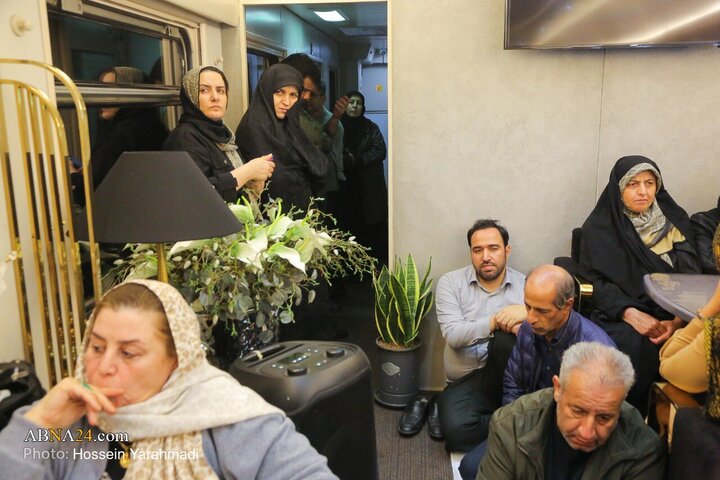 Photos: Mourning ceremony of Hazrat Zahra held at “Iran” Train
