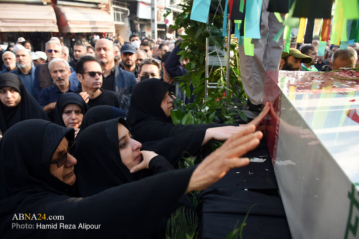 Photos: Funeral ceremony of 7 unidentified martyrs held in Rasht