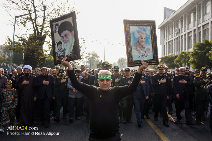 Photos: Funeral ceremony of 7 unidentified martyrs held in Rasht