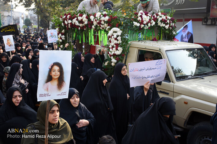 Photos: Funeral ceremony of 7 unidentified martyrs held in Rasht