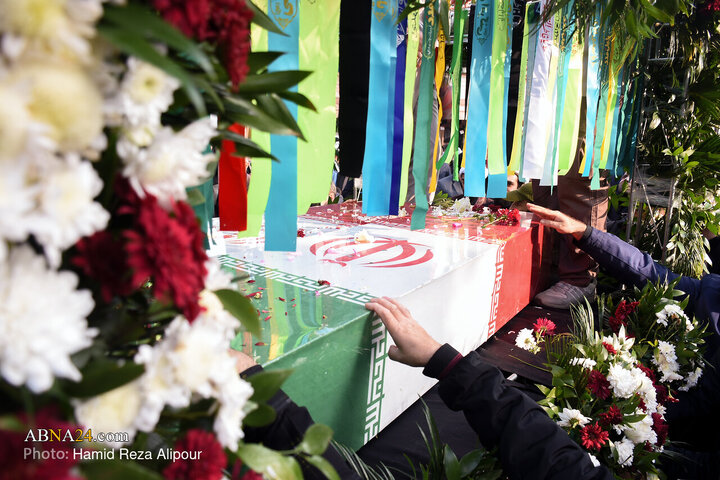 Photos: Funeral ceremony of 7 unidentified martyrs held in Rasht