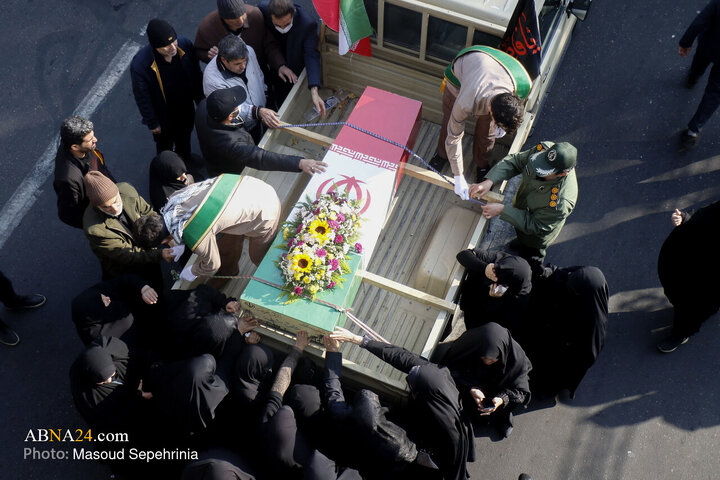 Photos: Funeral ceremony of 4 unidentified martyrs held in Tabriz