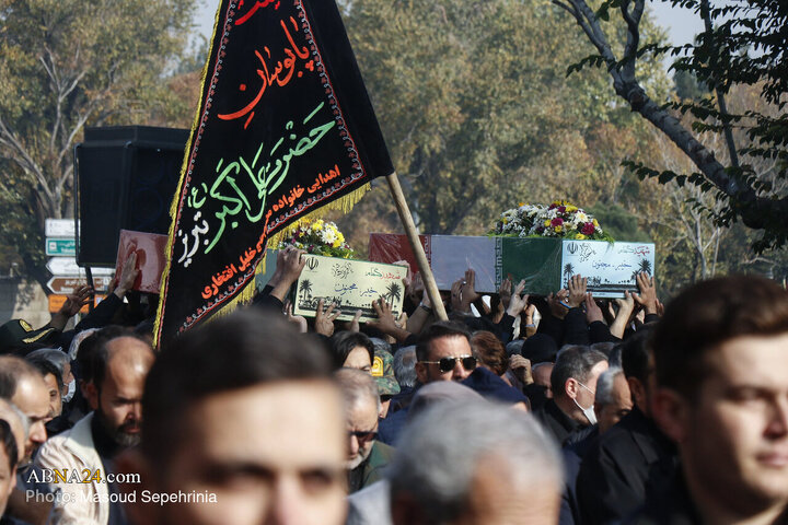 Photos: Funeral ceremony of 4 unidentified martyrs held in Tabriz