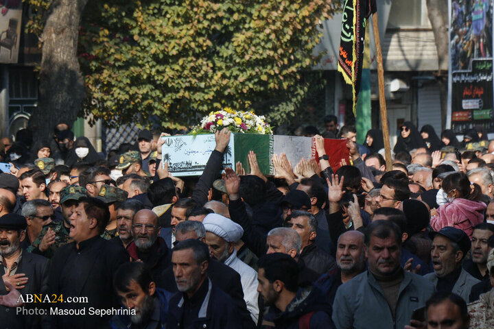 Photos: Funeral ceremony of 4 unidentified martyrs held in Tabriz