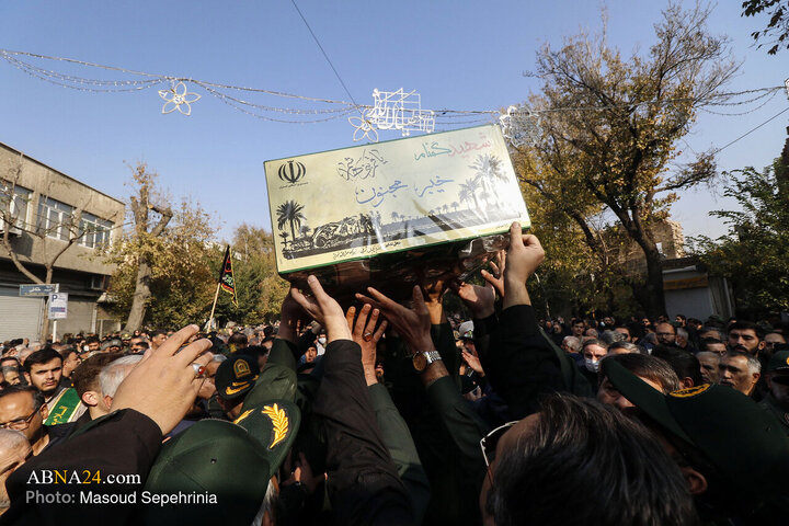 Photos: Funeral ceremony of 4 unidentified martyrs held in Tabriz