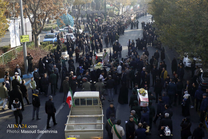 Photos: Funeral ceremony of 4 unidentified martyrs held in Tabriz
